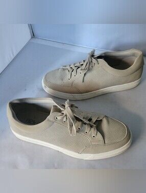 Nordstrom Rack Mens Shoes Sneakers Size 10M Ivory Casual Ortholite Used No Box
